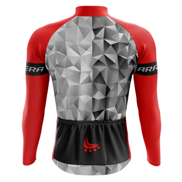 Jersey Ciclismo Manga Larga – Rojo Gris